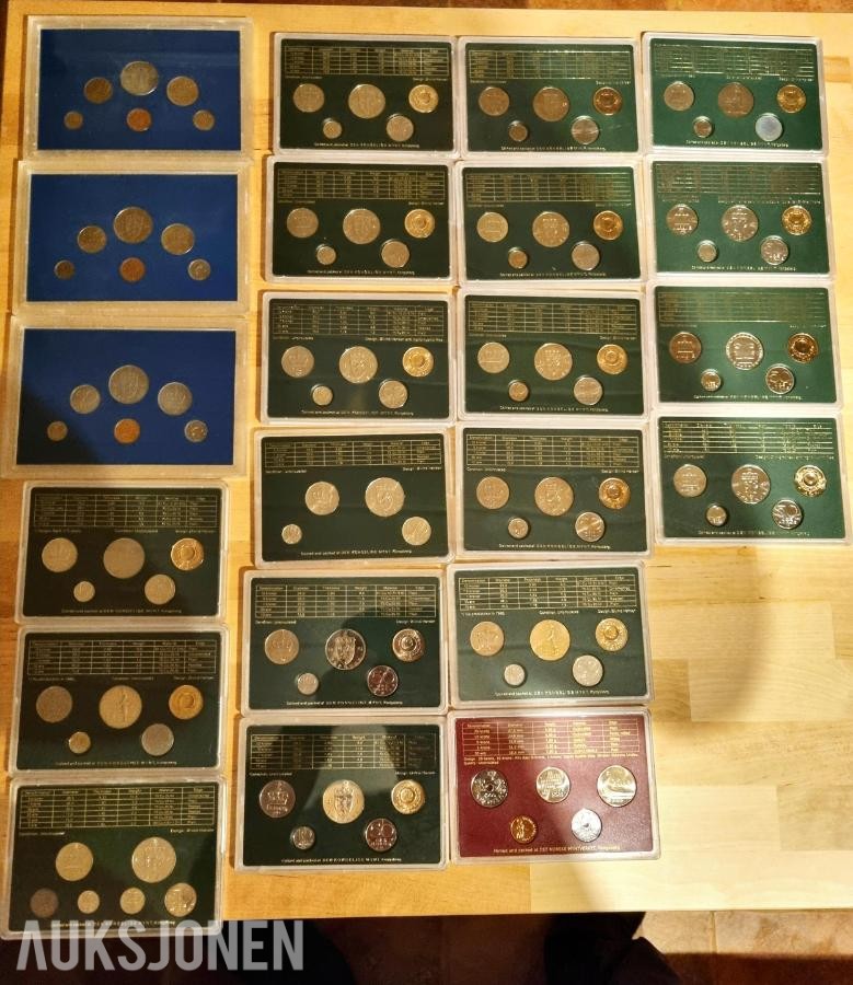 NORGES BANK - COINS OF NORWAY - MYNTSETT SAMLING